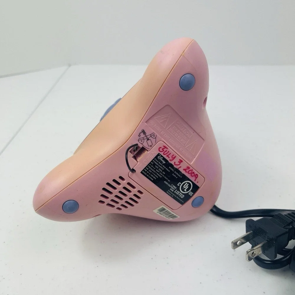Disney Mickey Mouse Model DCR5000-P Digital Clock AM FM Radio with Alarm